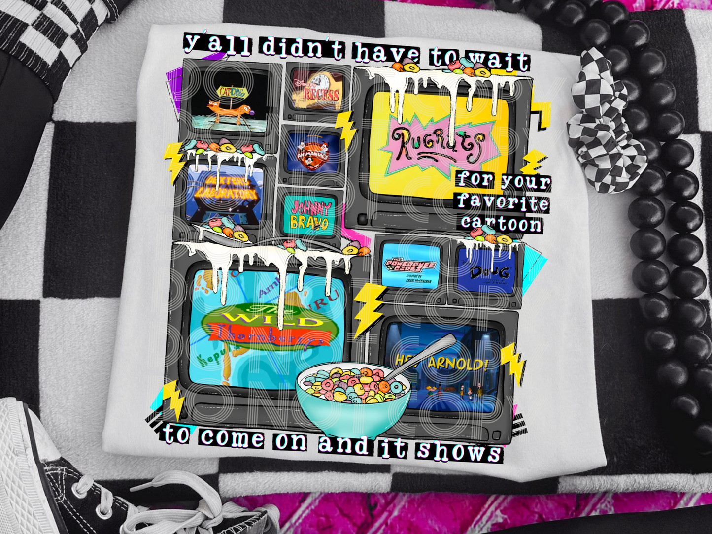 Y'All Didn't Have To Wait For Your Favorite Cartoon Movies/TV Shows DTF Transfers - TED1752