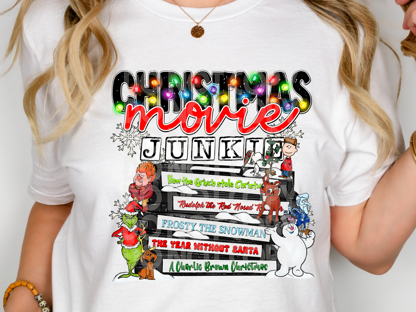 Christmas Movie Junkie Movies/TV Shows DTF Transfers - TED1755