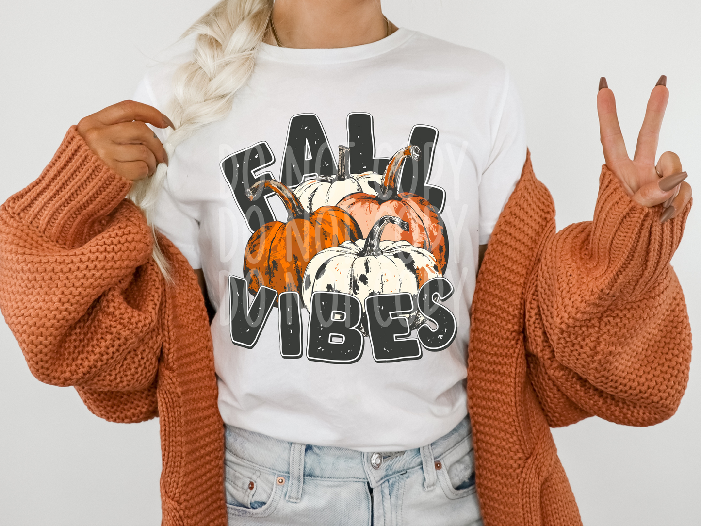 Fall Vibes Pumpkins Fall DTF Transfers - TED1762