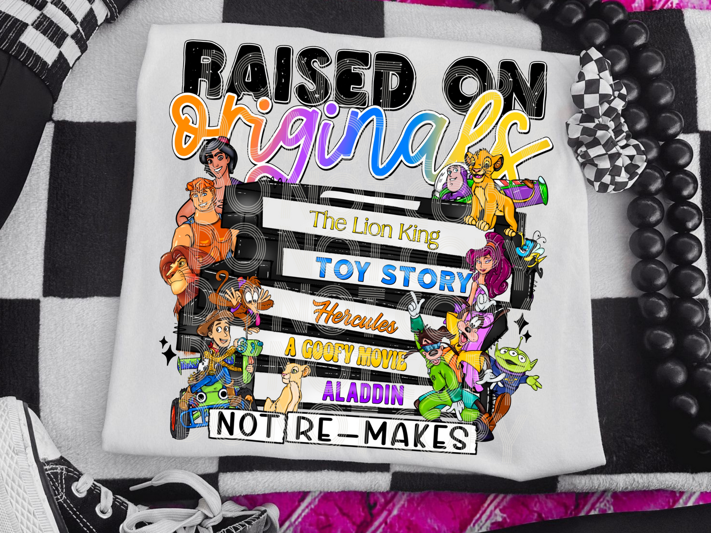 Raised On Originals Not Re-Makes Movies/TV Shows DTF Transfers - TED1776