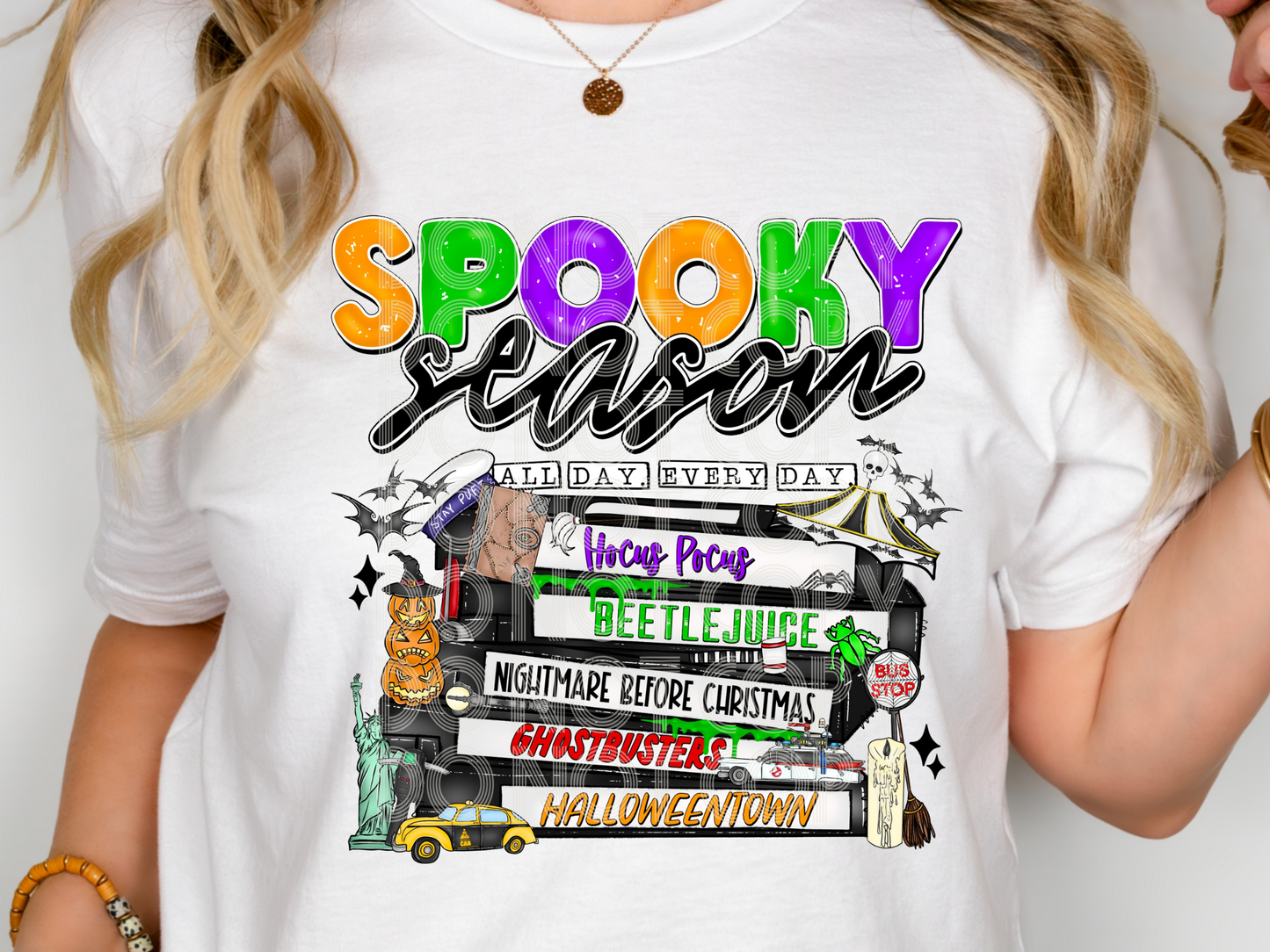 Spooky Season All Day Every Day Movies/TV Shows DTF Transfers - TED1779