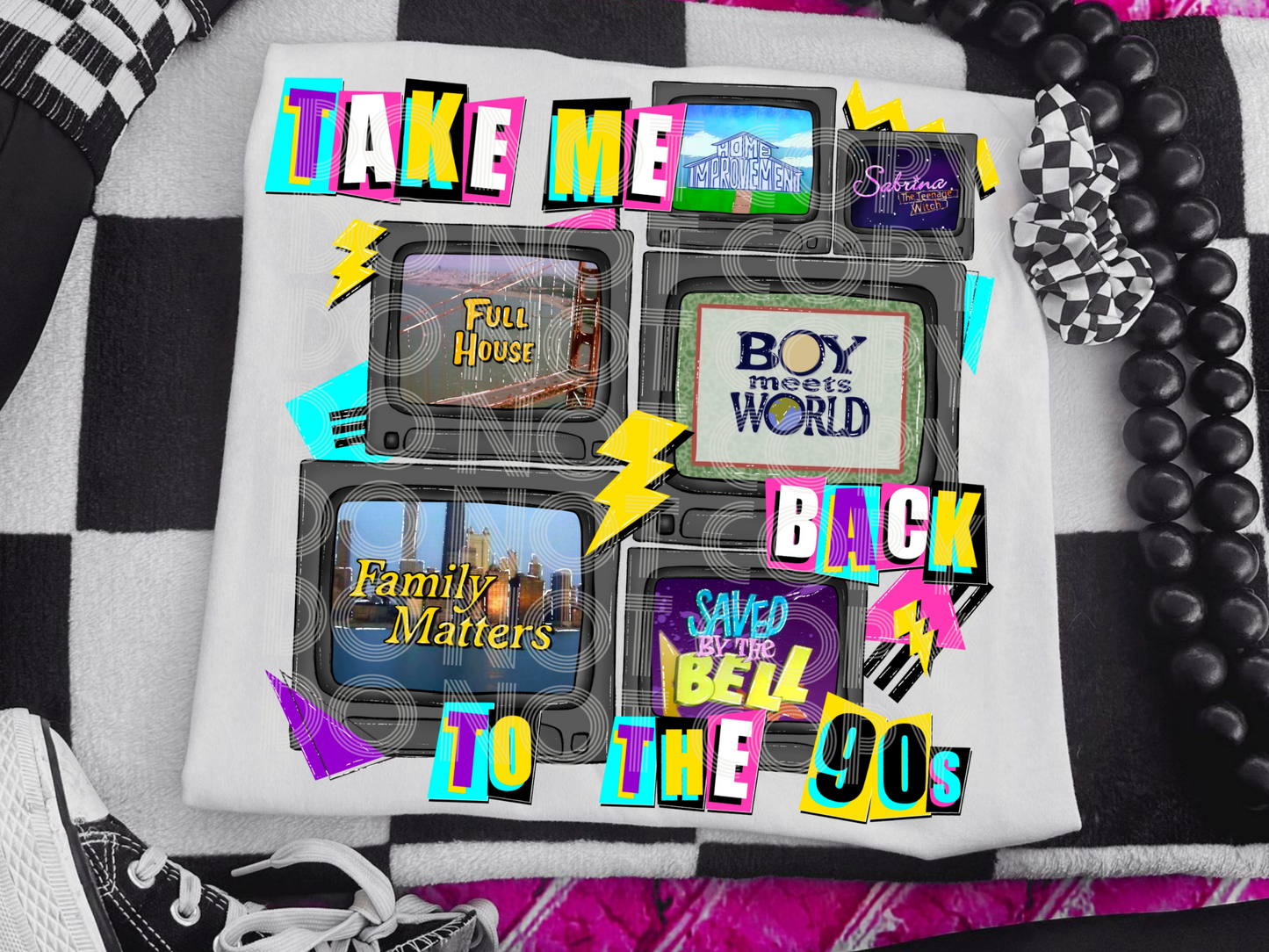 Take Me Back To The 90's Movies/TV Shows DTF Transfers - TED1782