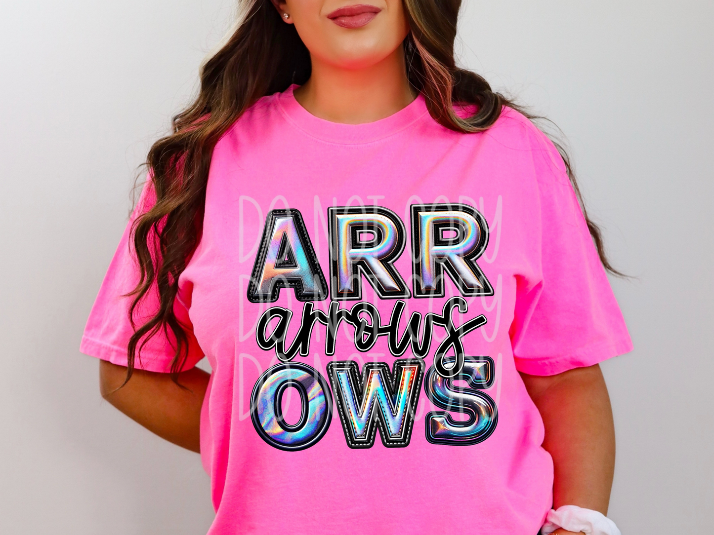 Arrows Holographic School Mascot DTF Transfer - TED1840