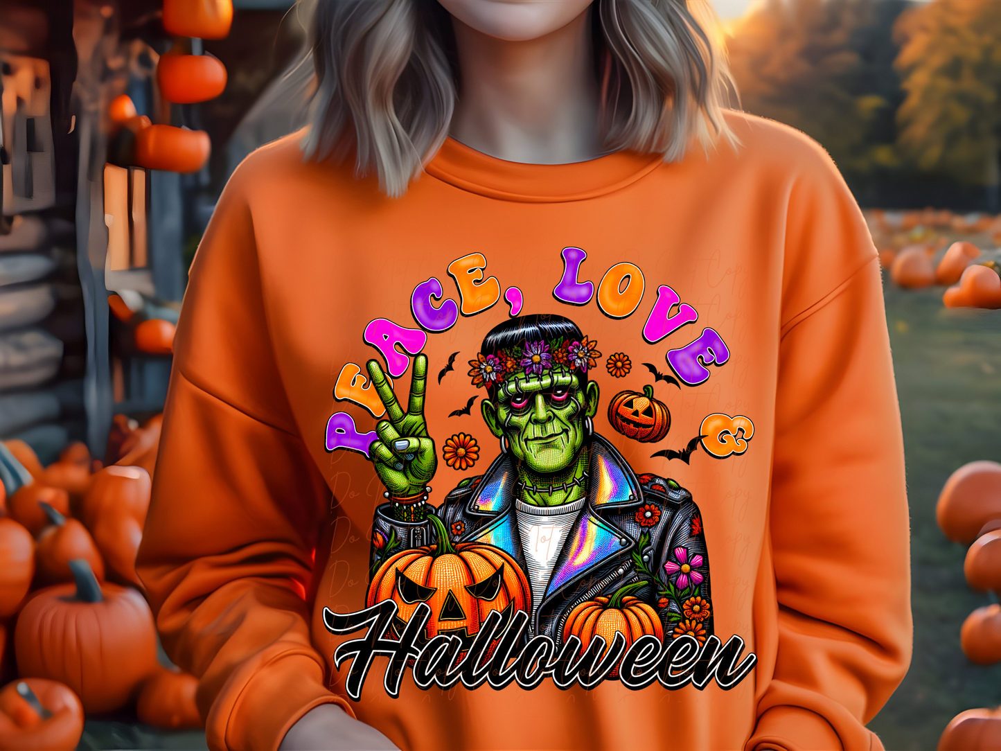 Peace Love Halloween DTF Transfers - TED1883