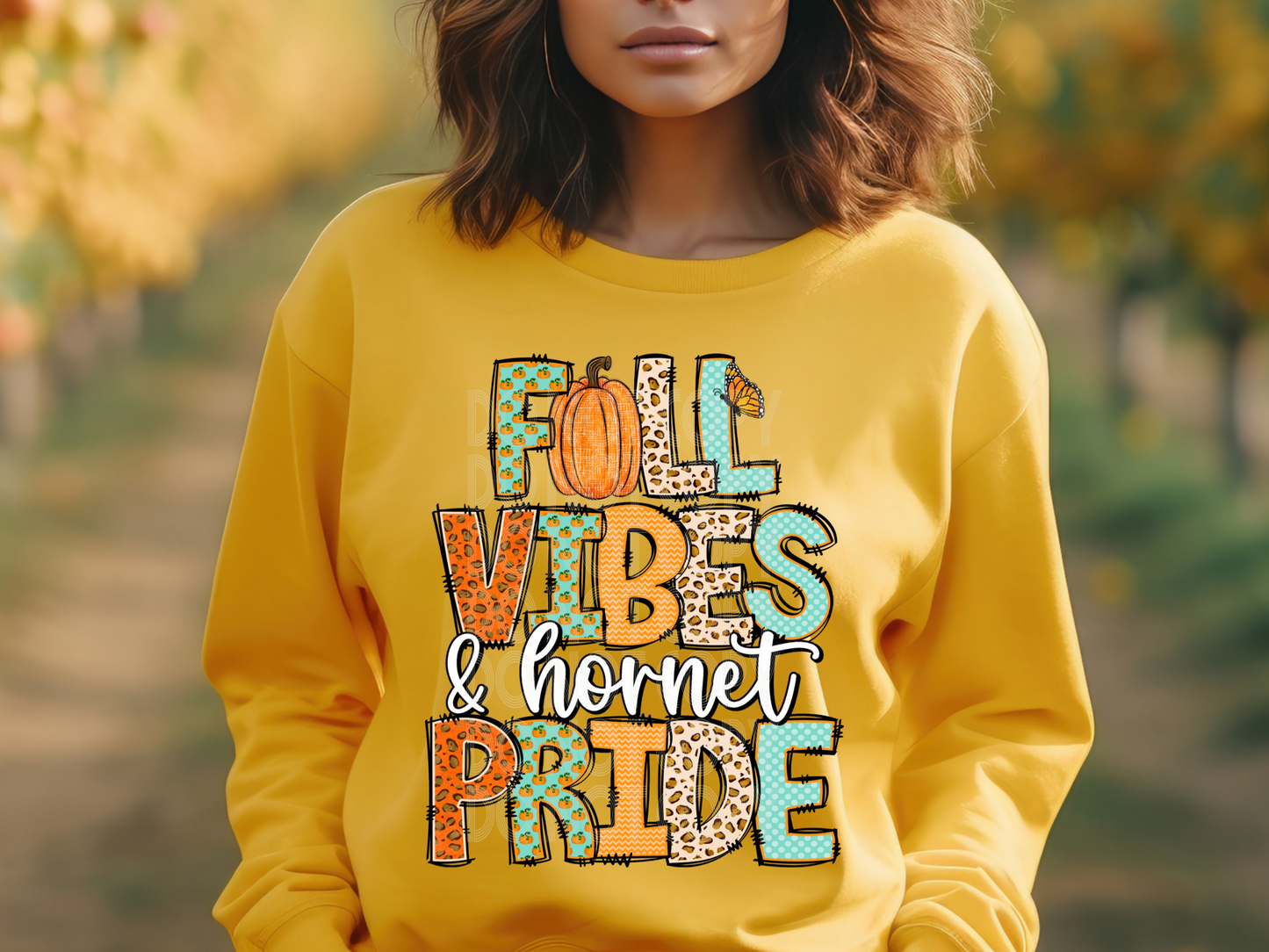 Fall Vibes & Hornet Pride Fall DTF Transfers - TED1899