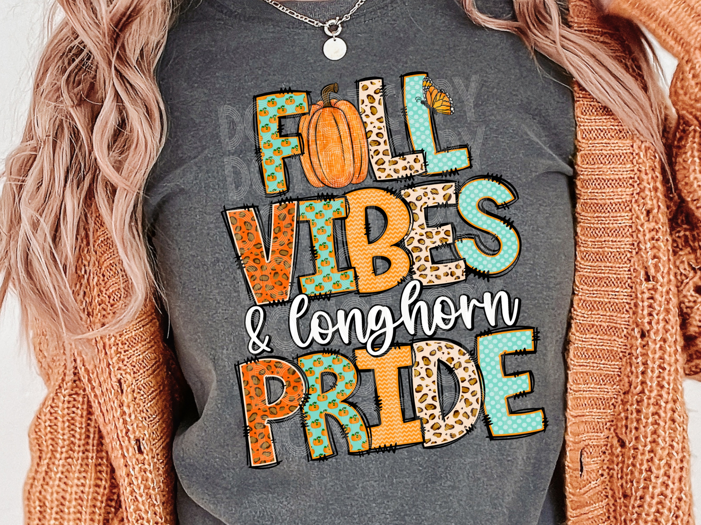 Fall Vibes & Longhorn Pride Fall DTF Transfers - TED1902