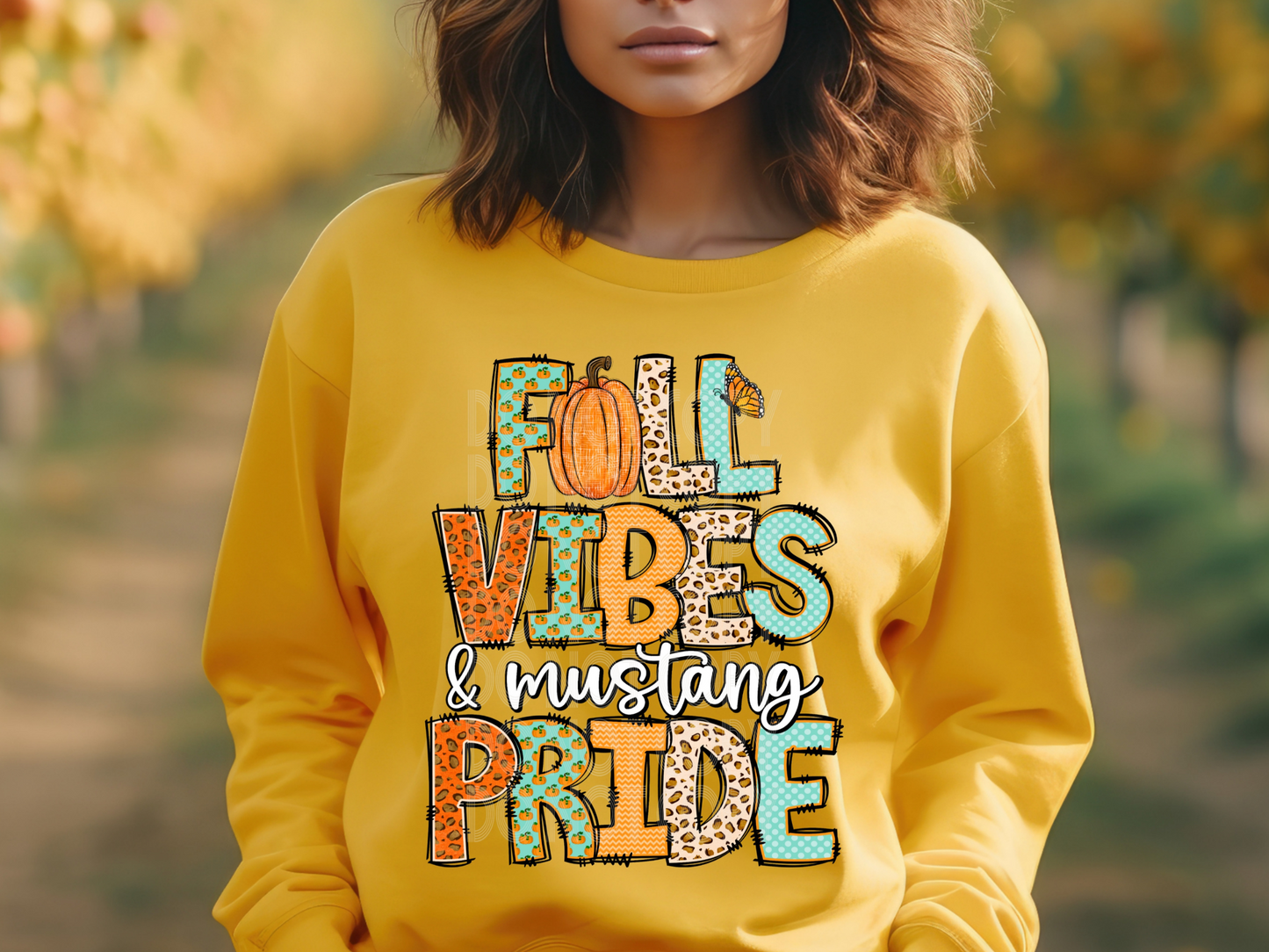 Fall Vibes & Mustang Pride Fall DTF Transfers - TED1903