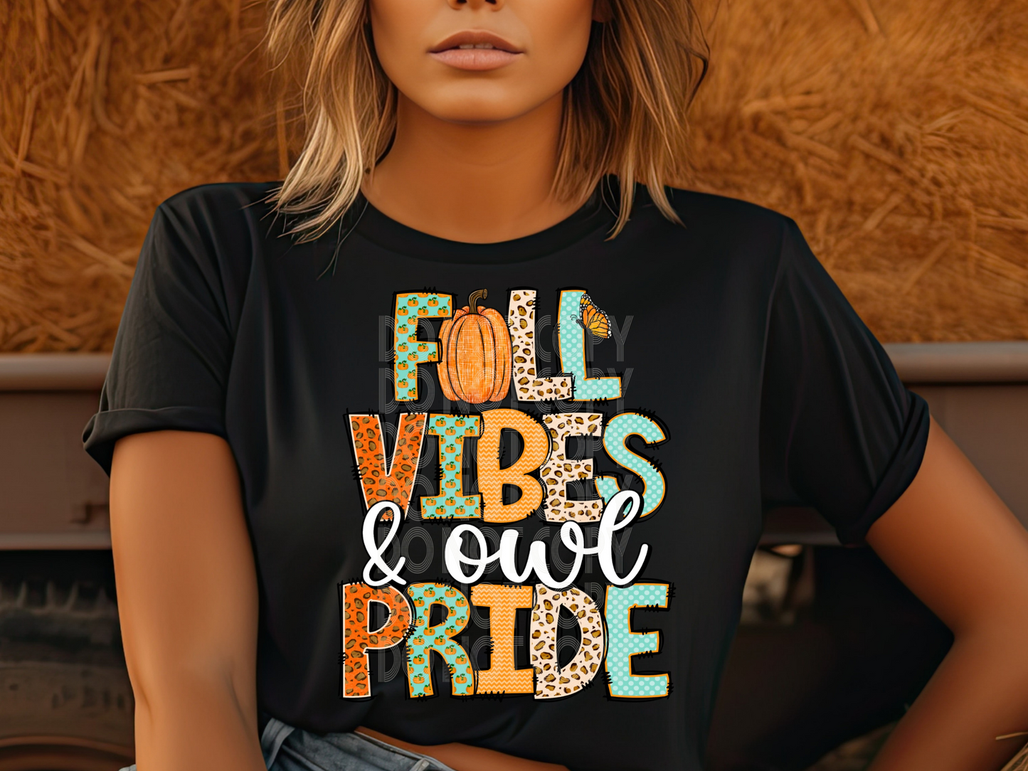 Fall Vibes & Owl Pride Fall DTF Transfers - TED1904