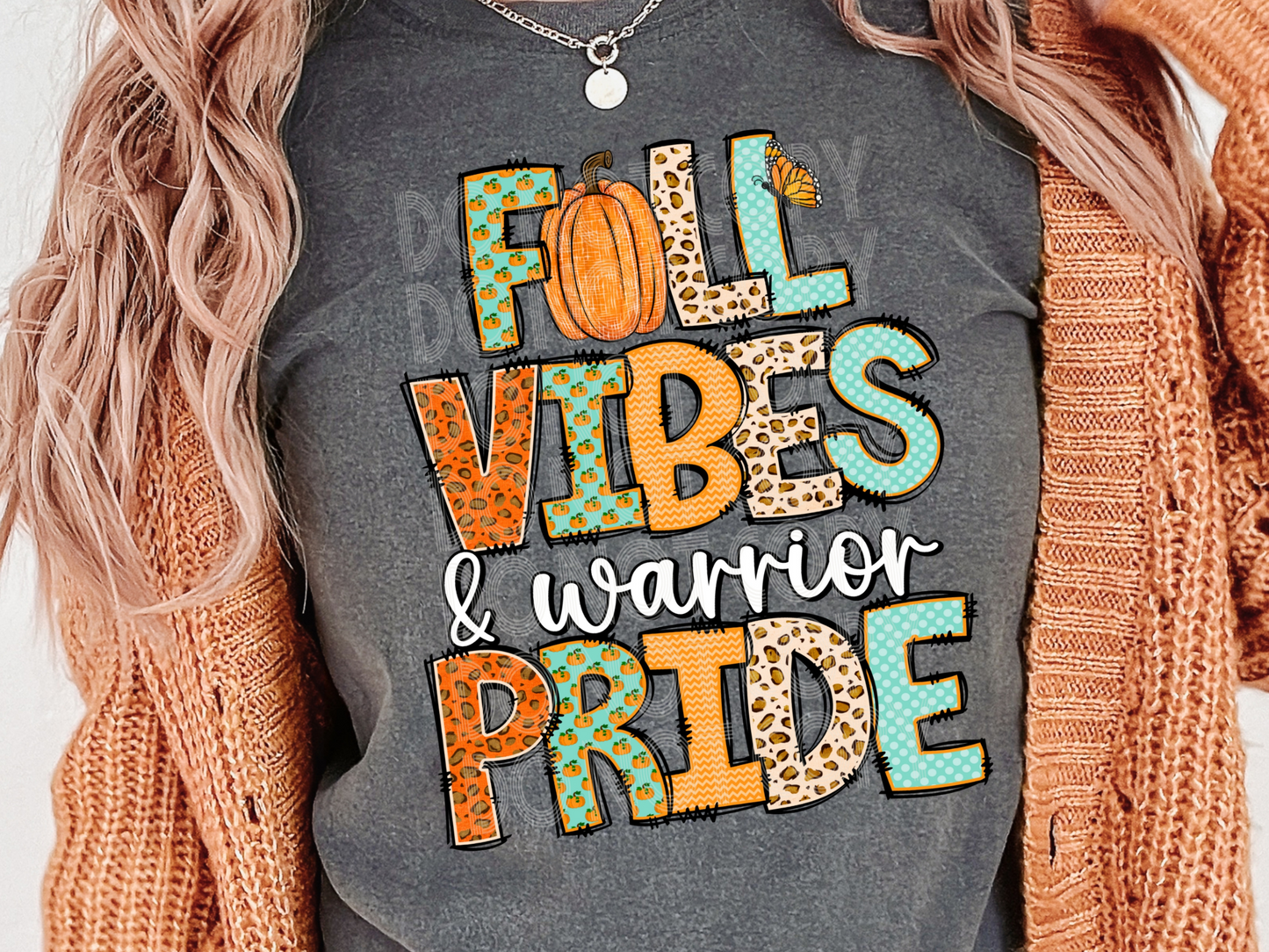 Fall Vibes & Warrior Pride Fall DTF Transfers - TED1908