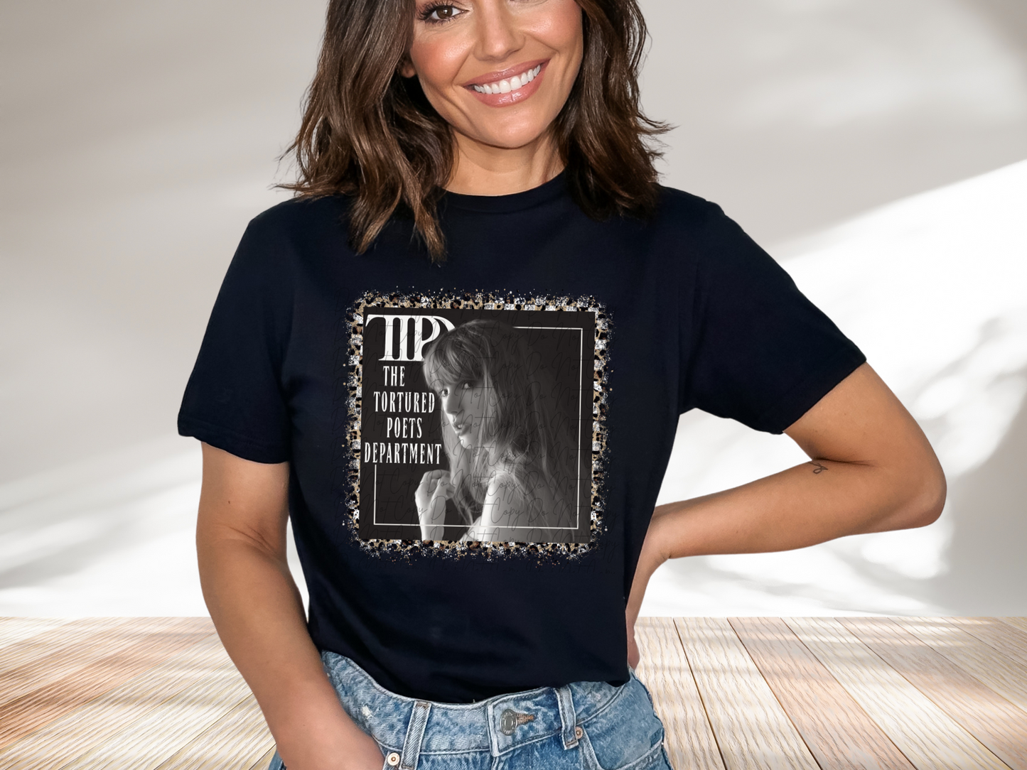 Swifties TTPD TS The Tortured Poets Department Leopard - Swifties DTF Transfer - KPI1556