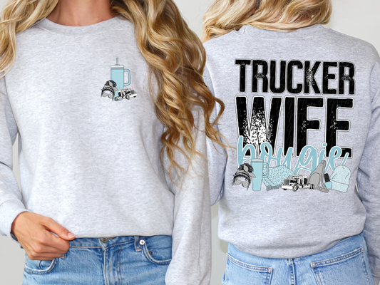 Trucker Wife Bougie DTF Transfer - TED1133