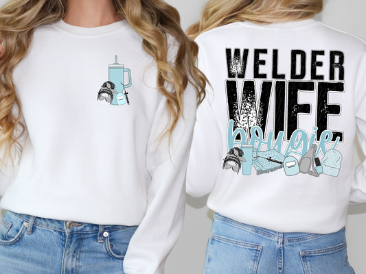 Welder Wife Bougie Pocket-Sleeve DTF Transfer - TED1138