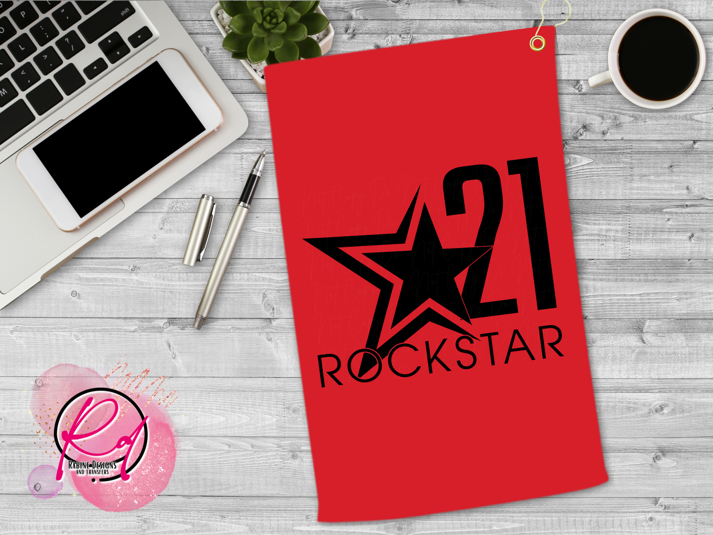 Rockstar 21 Custom Golf/Kitchen Towel