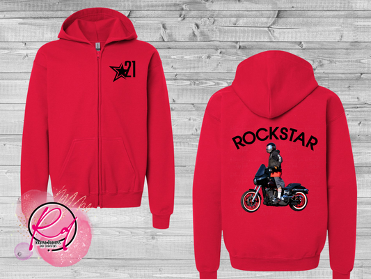 Rockstar 21 Zip-Up Youth Hoodie