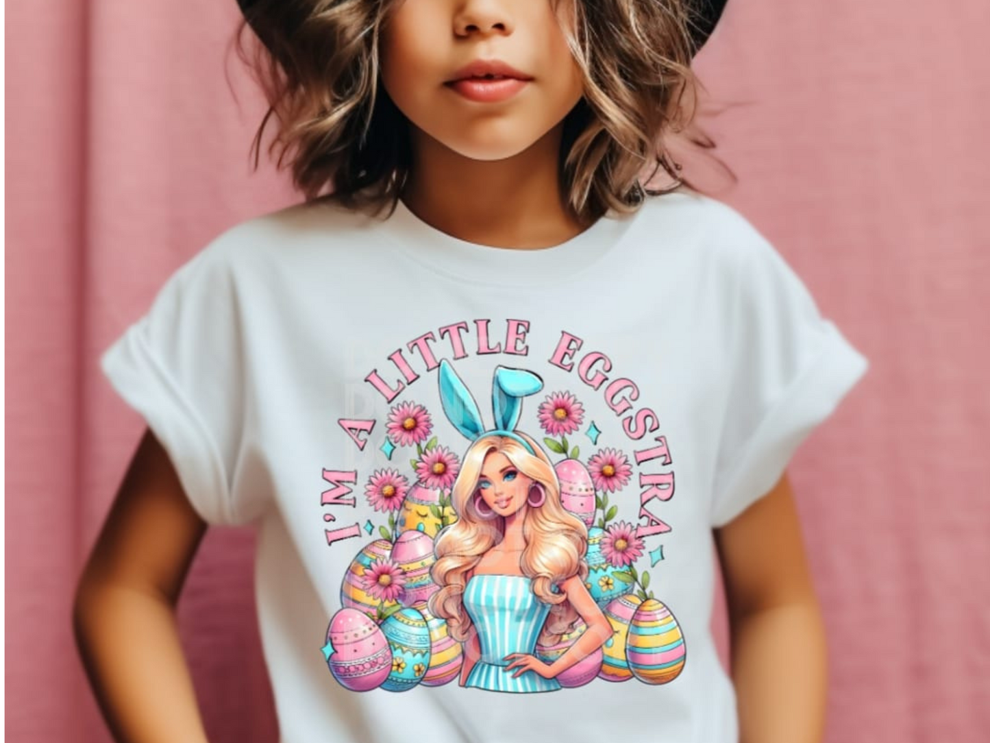 Barbie I'm A Little Eggstra DTF Transfer - TED1185