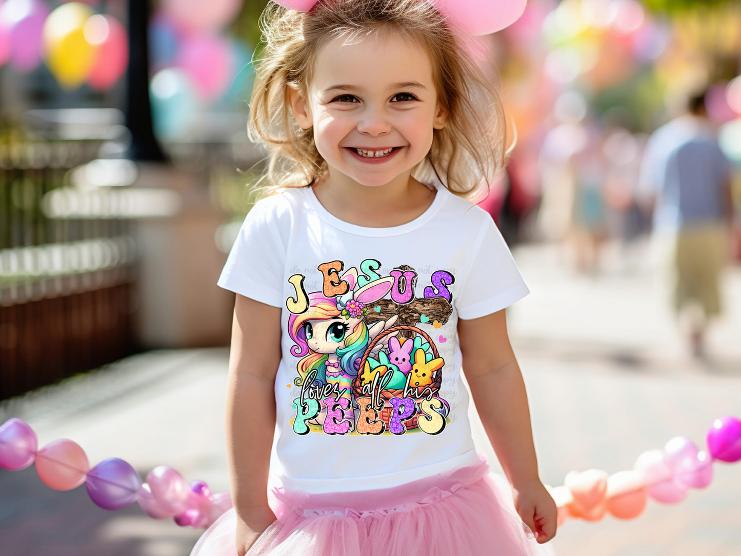 My Little Pony Jesus Loves All His Peeps DTF Transfer - TED1191