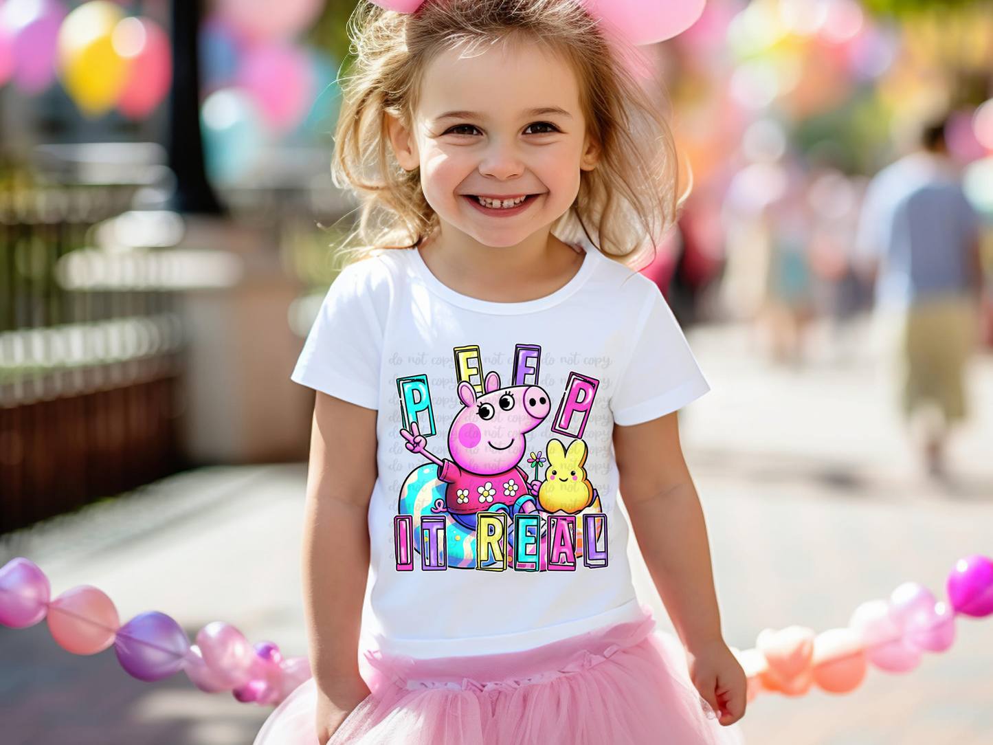 Peppa Pig Peep It Real DTF Transfer - TED1194