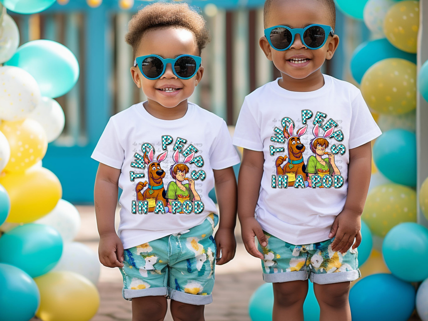 Scooby Doo Two Peeps In A Pod DTF Transfer - TED1198