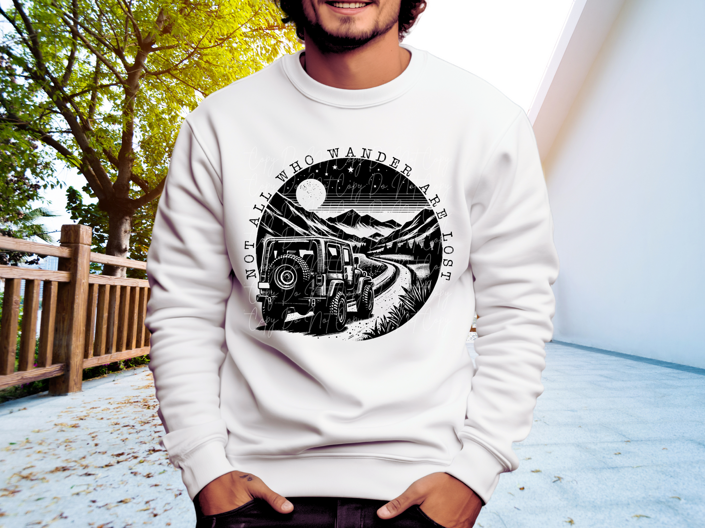 Not All That Wander Are Lost Jeep DTF Transfer - TED1225