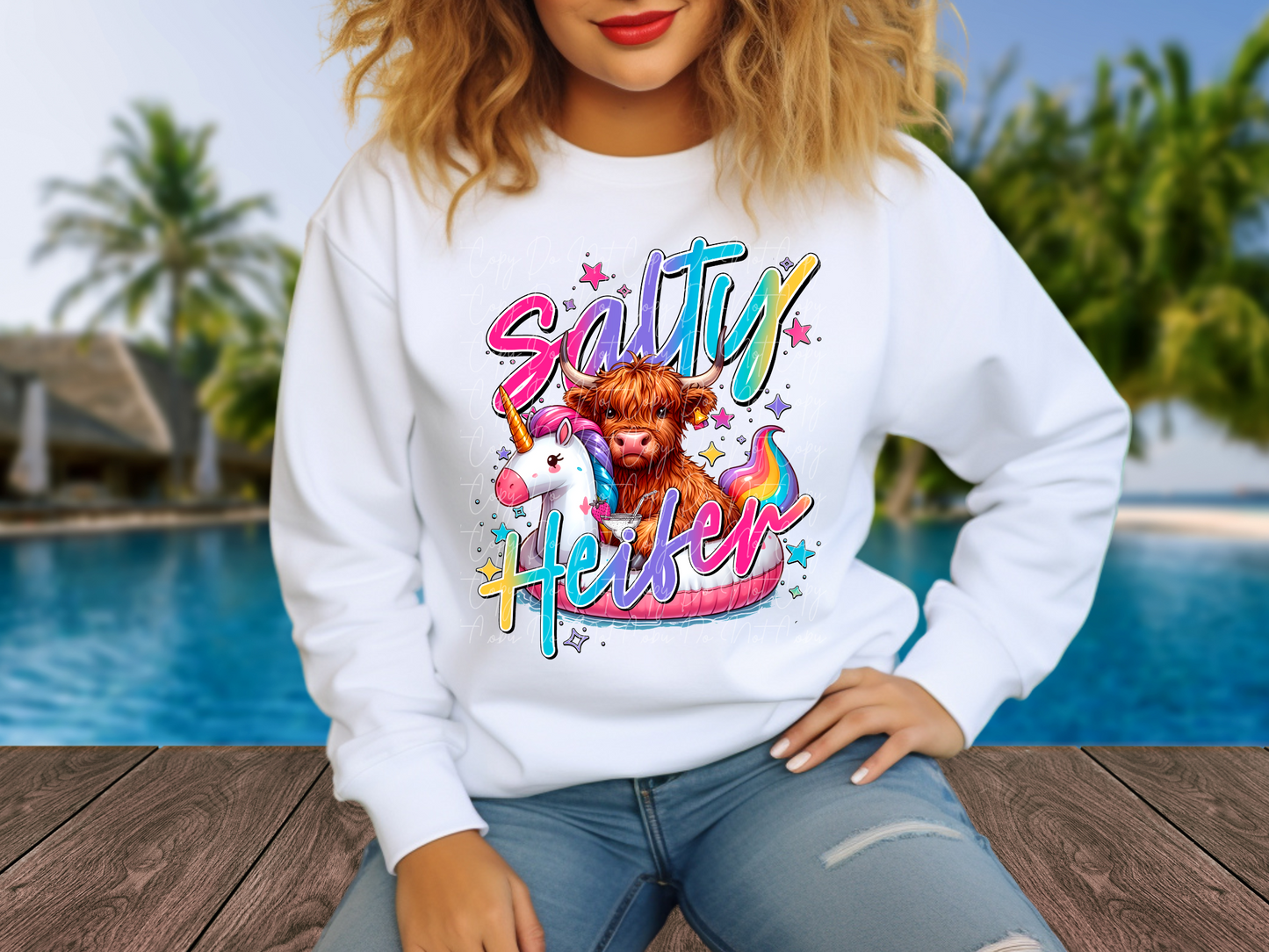 Salty Heifer DTF Transfer - TED1226