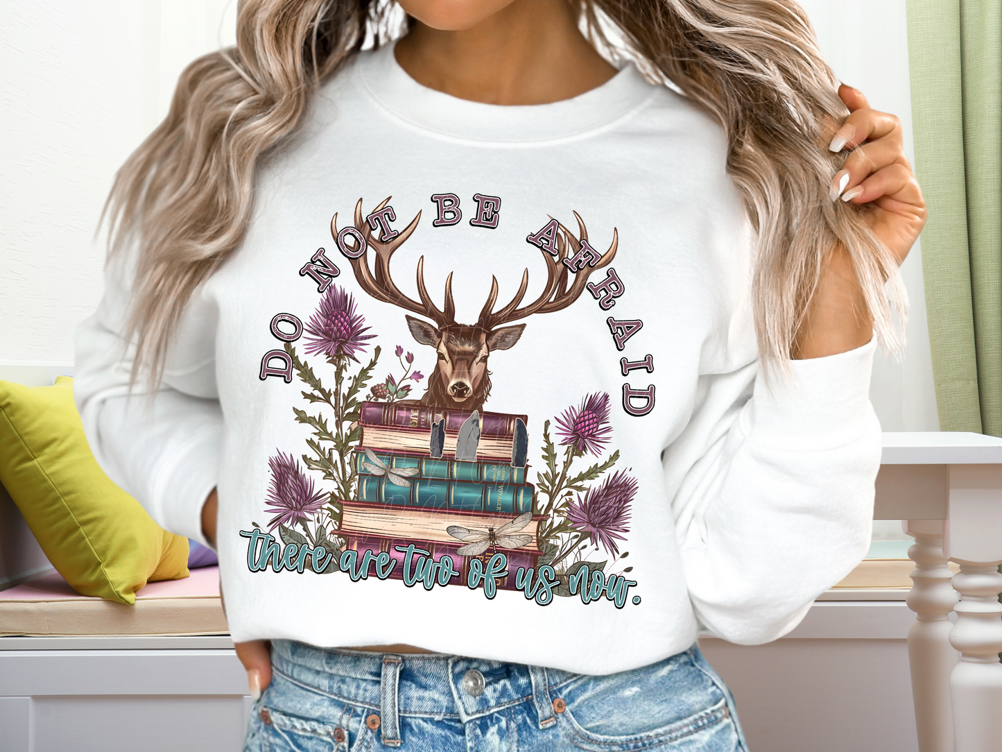 Do Not Be Afraid There Are Two Of Us Now Book Lovers DTF Transfer - TED1236