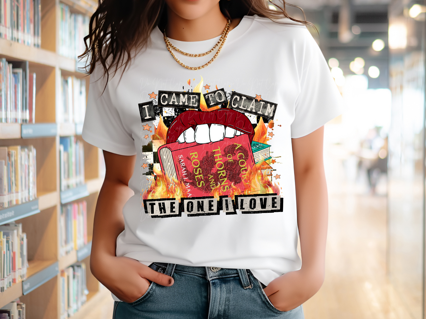 I Came To Claim The One I Love Book Lovers DTF Transfer - TED1239