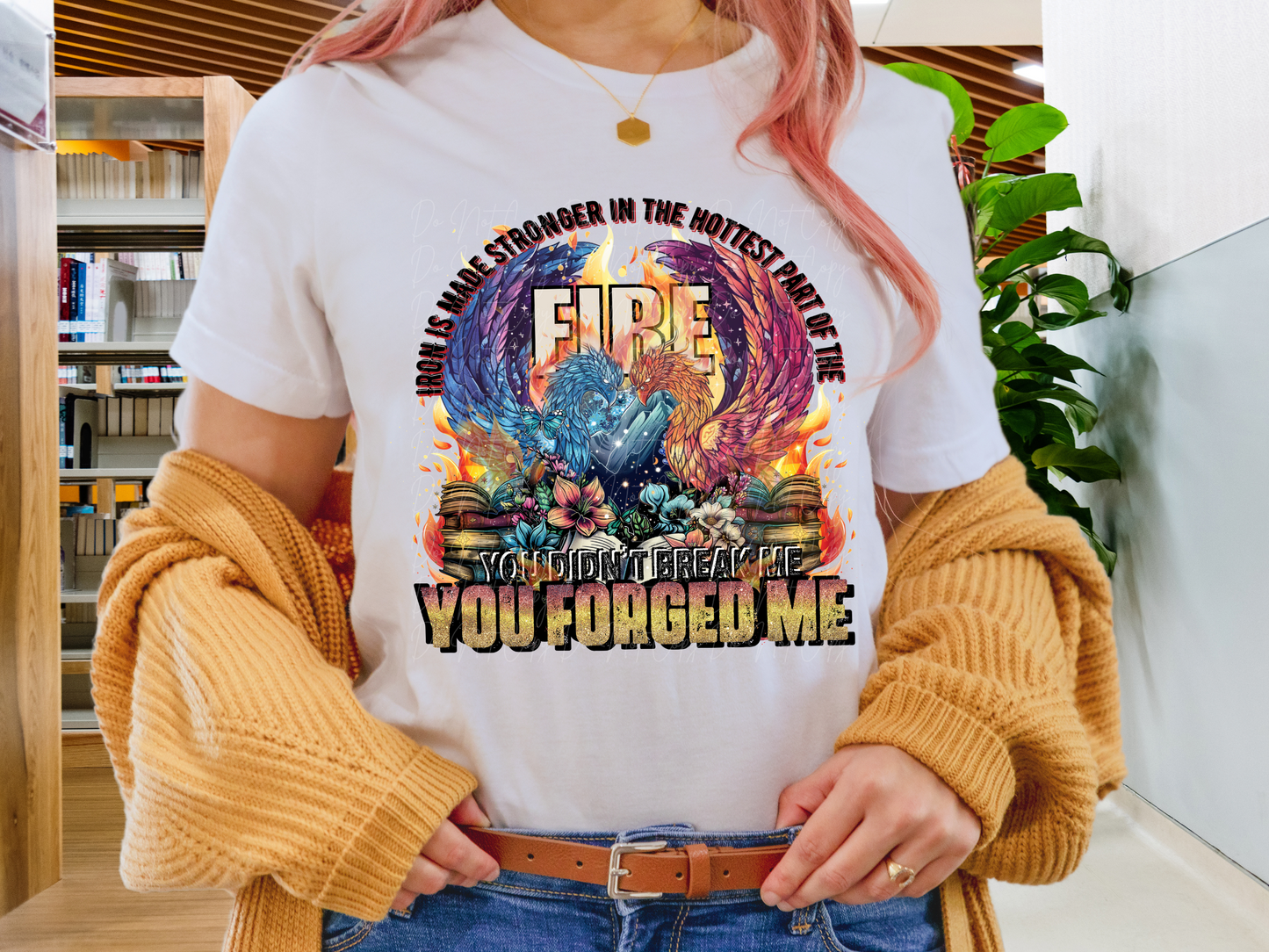 Iron Is Made Stronger In The Hottest Part Of The Fire Book Lovers DTF Transfer - TED1240