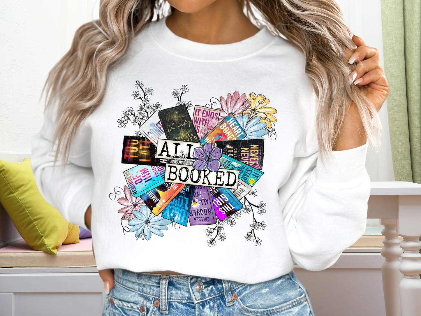 All Booked Book Lovers DTF Transfer - TED1243