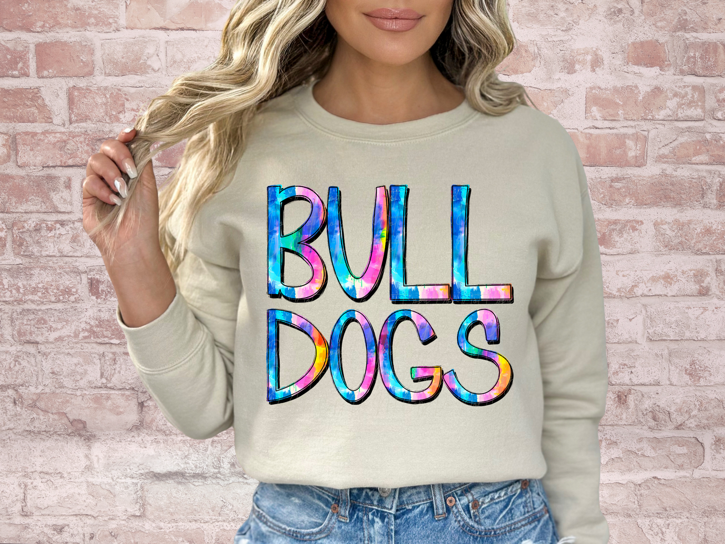 Bulldogs School Mascot DTF Transfer - TED1273