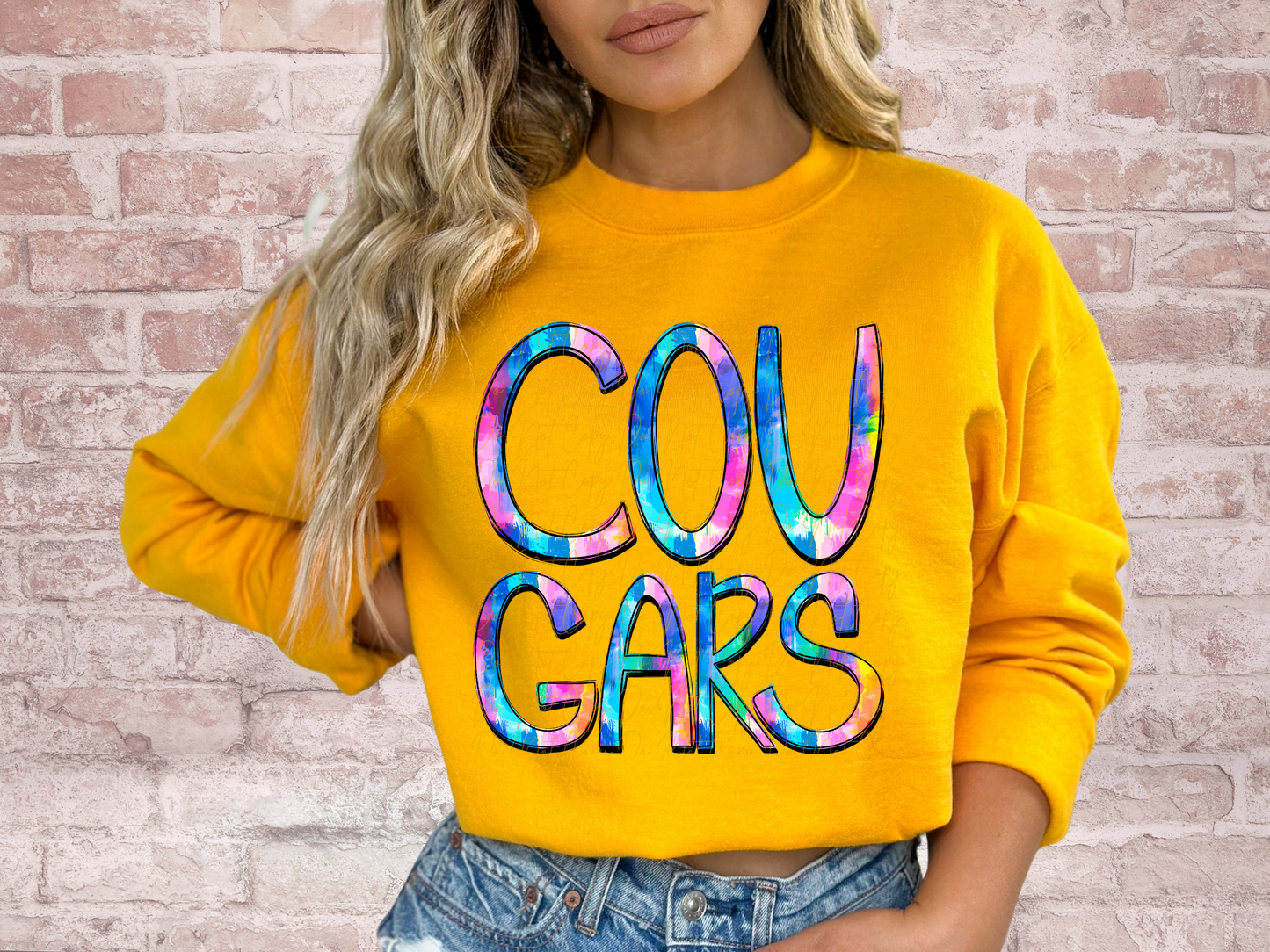 Cougars School Mascot DTF Transfer - TED1277