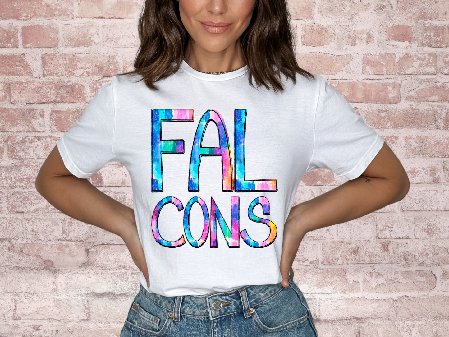 Falcons School Mascot DTF Transfer - TED1281