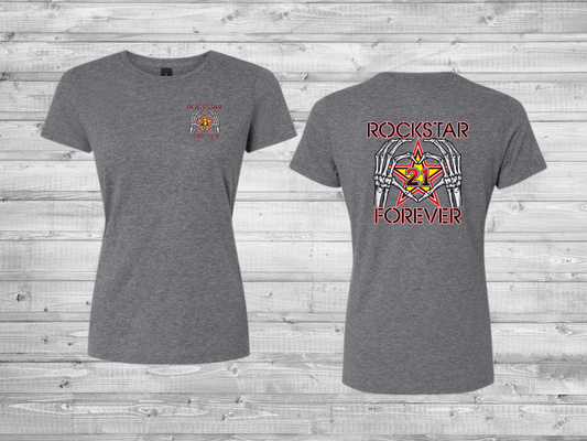 Rockstar Forever Heart Hand Memorial Women's Shirt