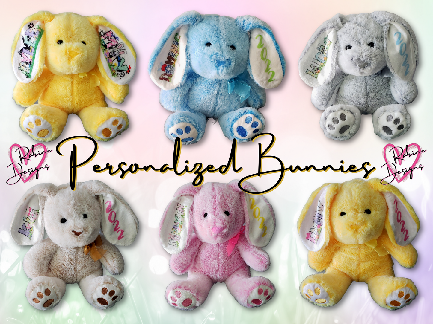 Custom Name Easter Bunnies