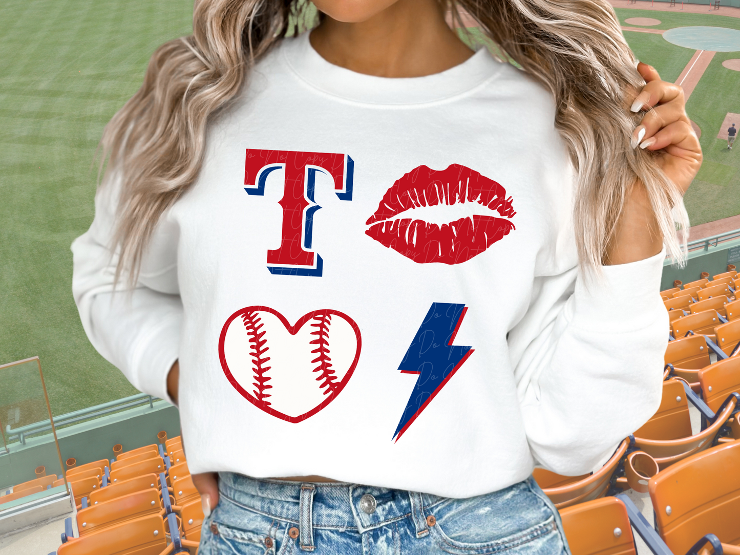 Texas Rangers Baseball DTF Transfer - KPI1244