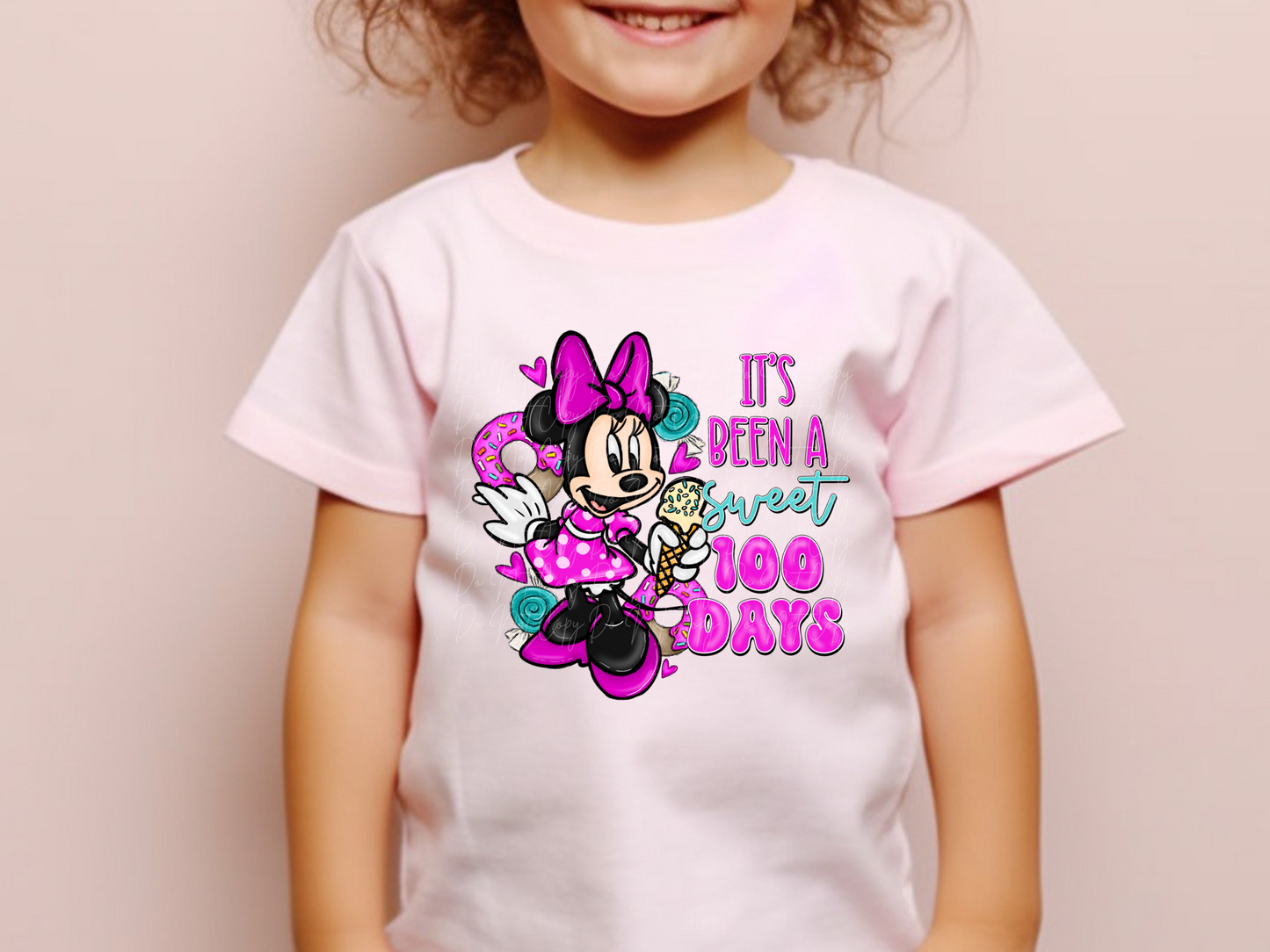 It's Been a Sweet 100 Days Minnie Youth Shirt