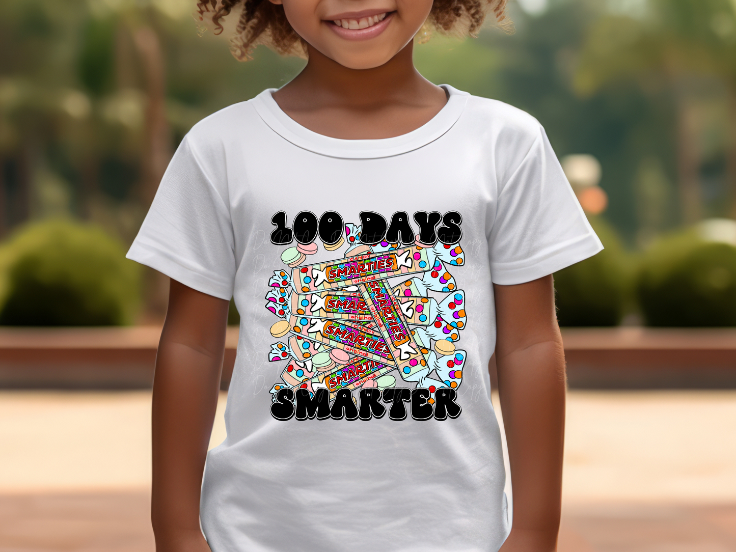 100 Days Smarter Smarties Candy Youth Shirt