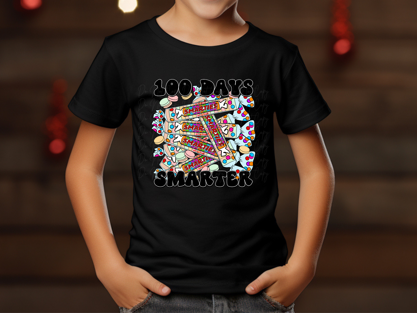 100 Days Smarter Smarties Candy Youth Shirt