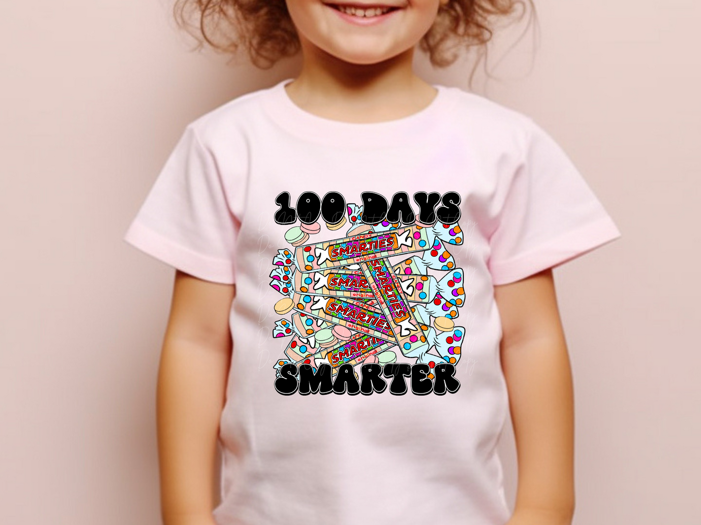 100 Days Smarter Smarties Candy Youth Shirt