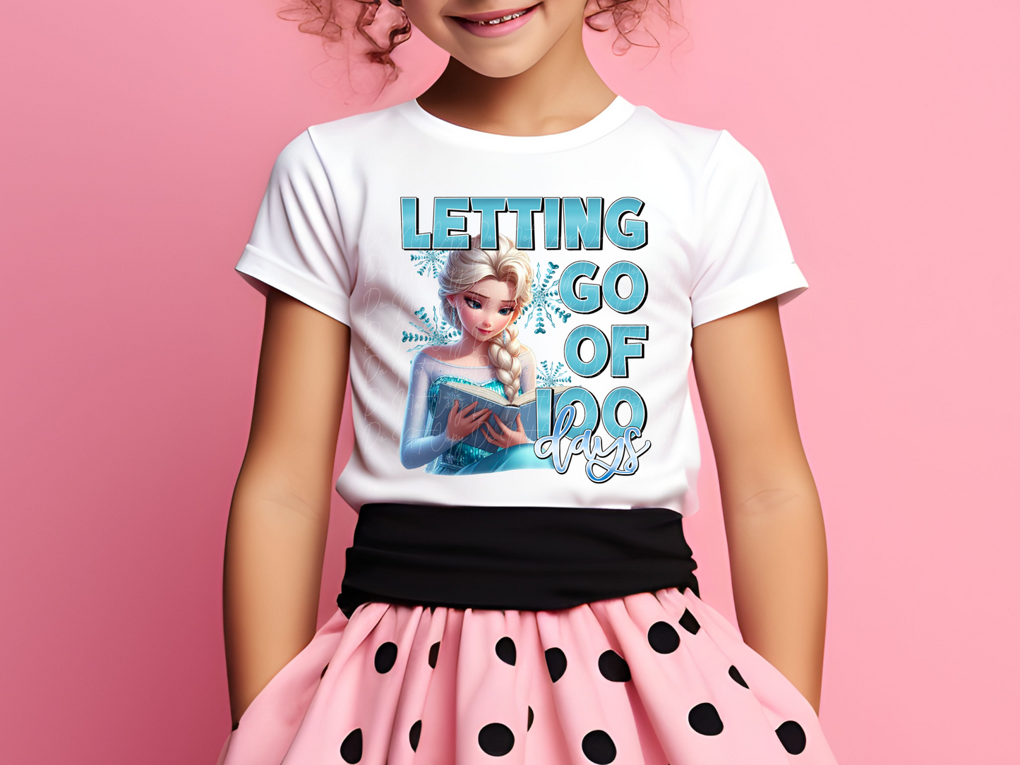 Letting Go For 100 Days Frozen Elsa Youth Shirt