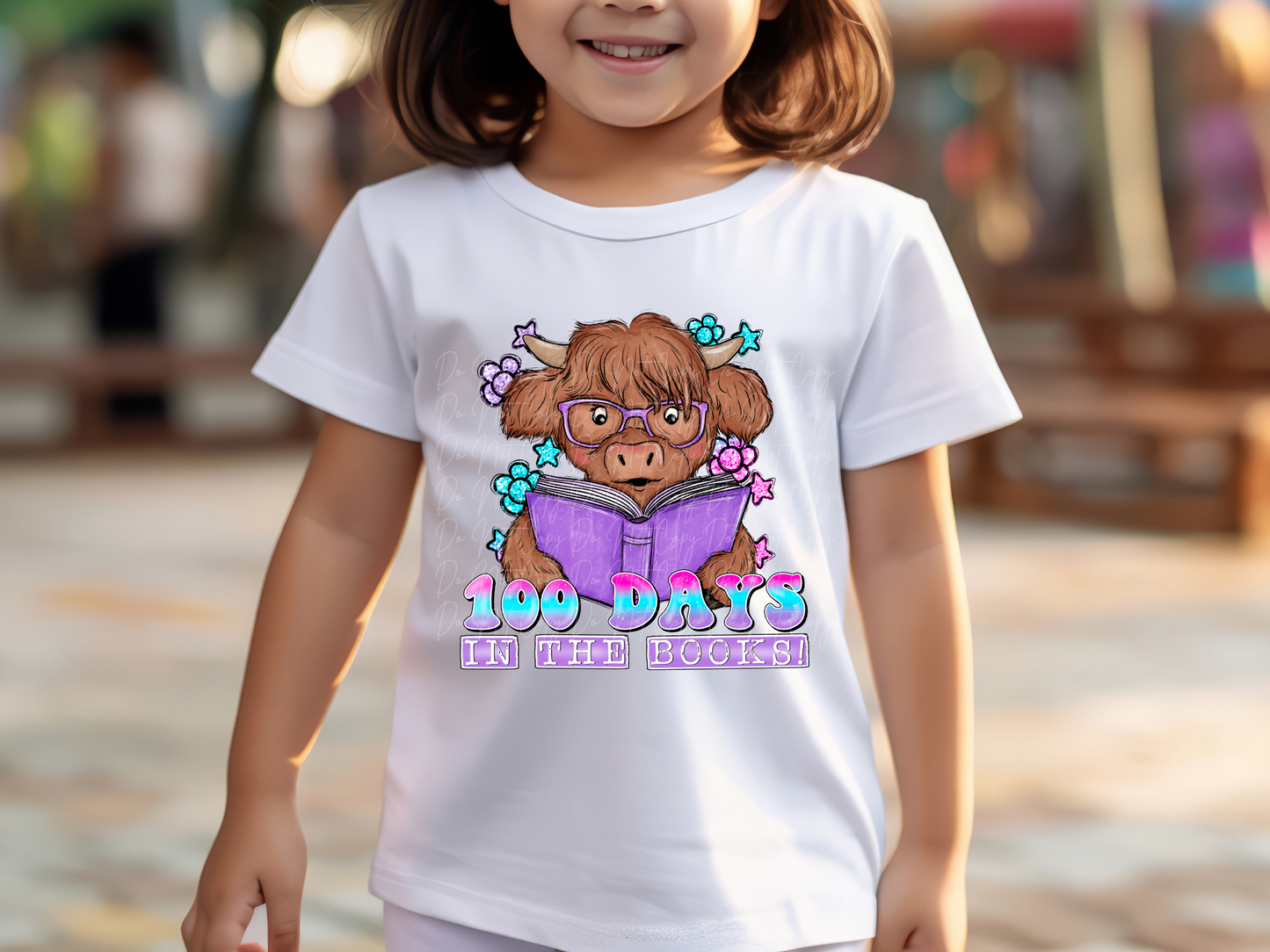 Cute Cow 100 Days In The Books Youth Shirt