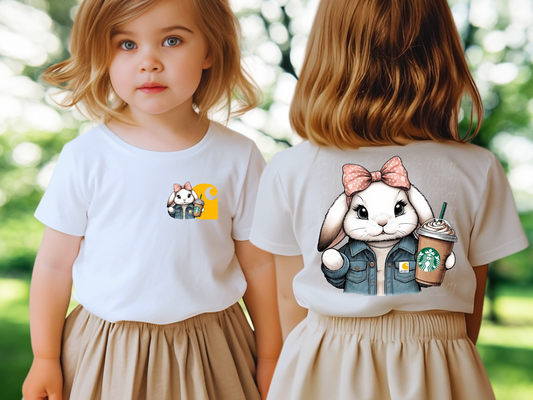 Easter Starbies Girl Bunny DTF Transfer - KPI1352