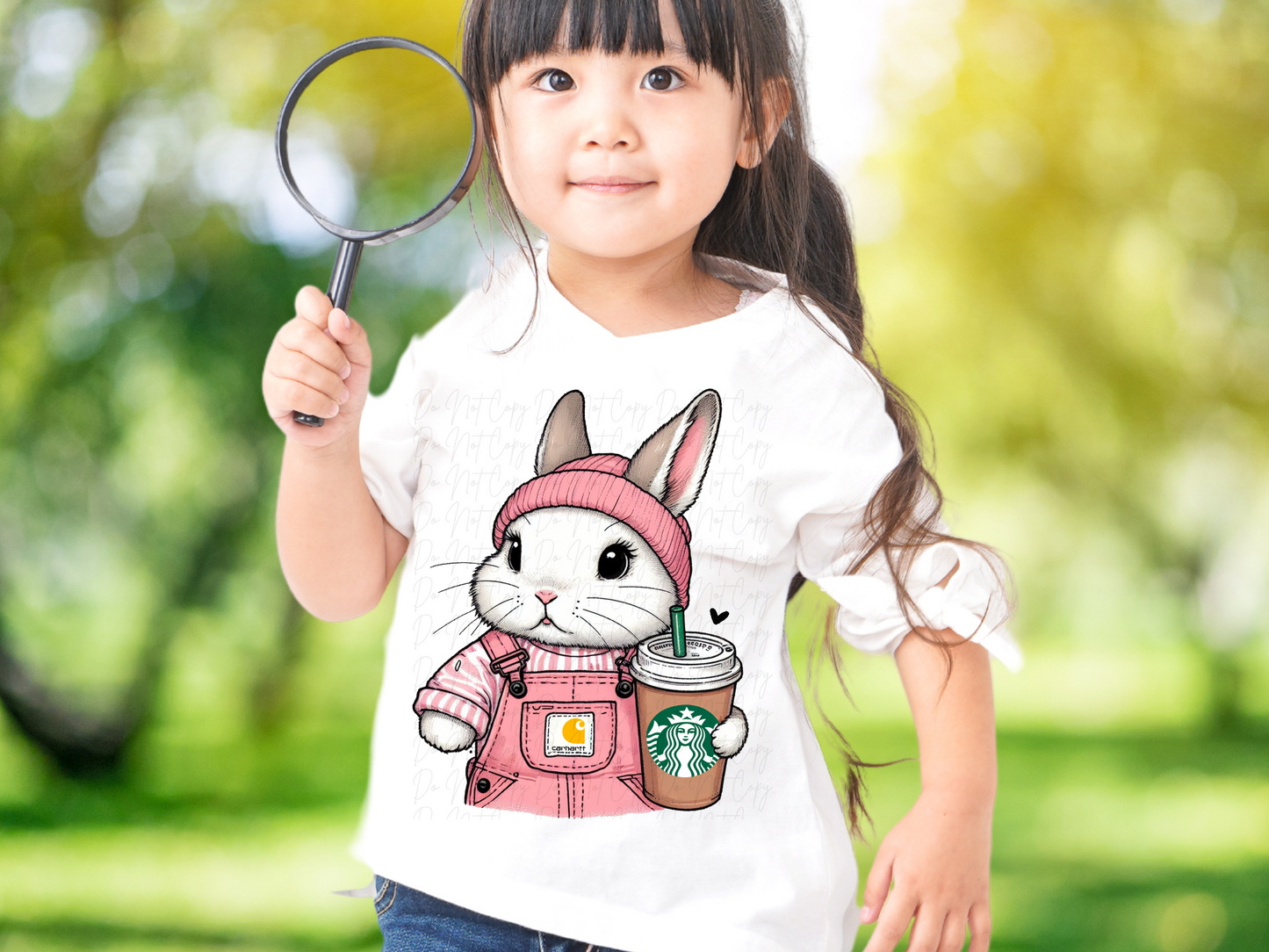 Easter Starbies Girl Bunny DTF Transfer - KPI1353