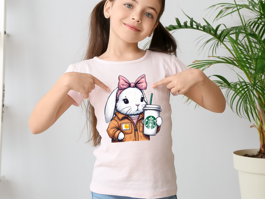 Easter Starbies Girl Bunny DTF Transfer - KPI1356