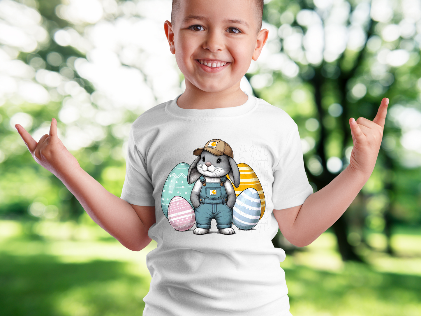 Easter Boy Bunny DTF Transfer - KPI1357