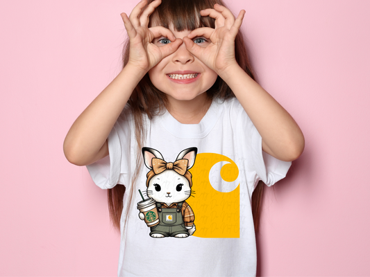 Easter Starbies Girl Bunny DTF Transfer - KPI1361