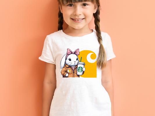 Easter Starbies Girl Bunny DTF Transfer - KPI1362