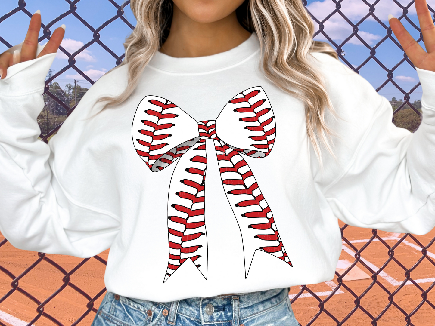 Baseball Ribbon Game Day DTF Transfer - KPI1380