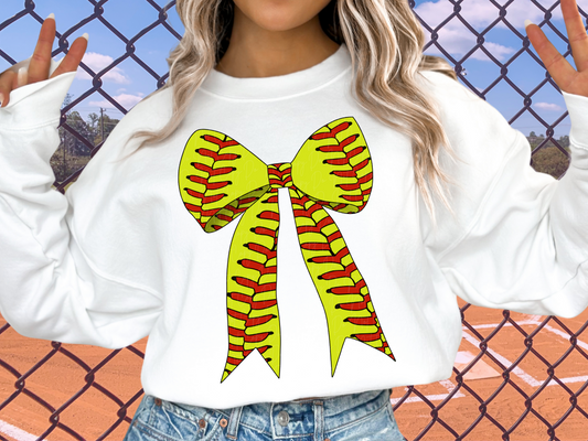 Softball Ribbon Game Day DTF Transfer - KPI1392