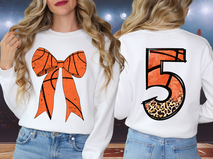 Basketball Leopard Print Number Nine - 9 - Game Day DTF Transfer - KPI1415