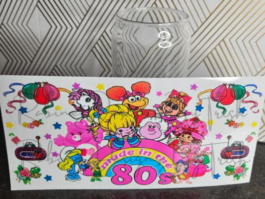 16oz Made In The 80's Glass Can Cup